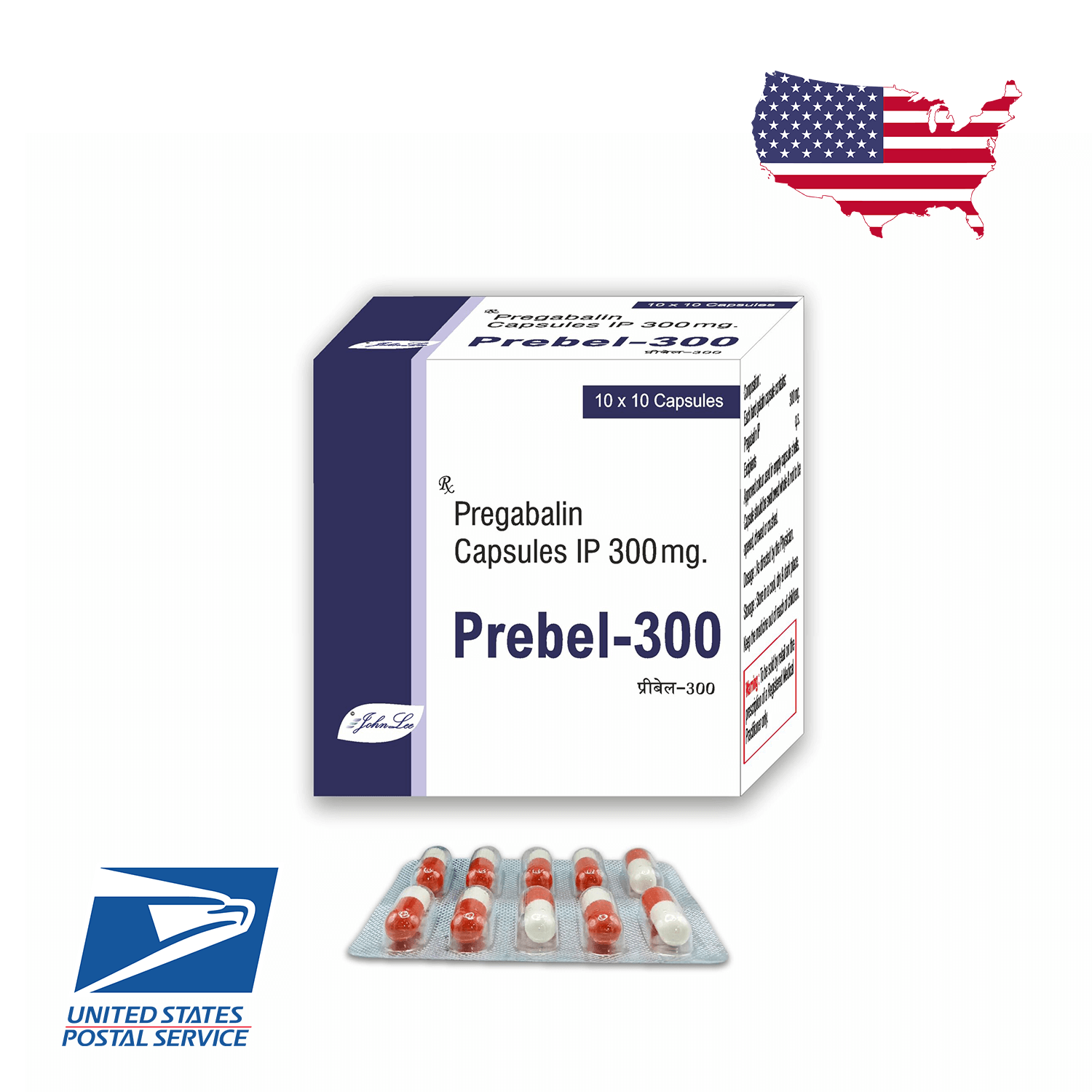 Pregabalin 300mg Generic Lyrica Pills USPS Priority Mail Express Overnight Shipping USA